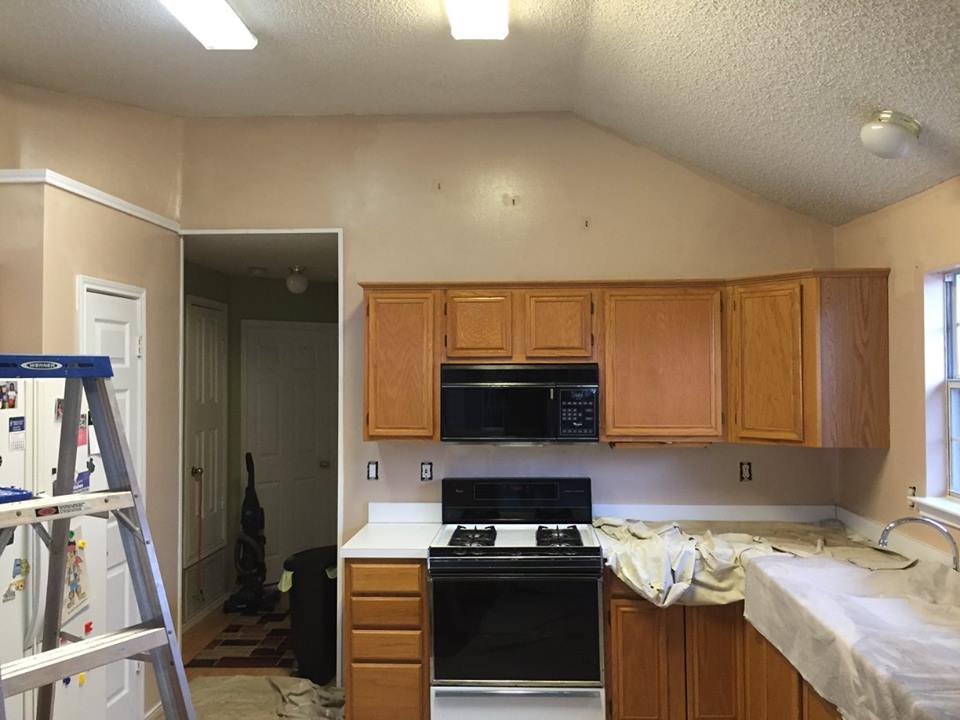 Kitchen after paint job